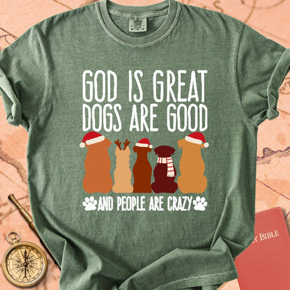 God is Great Dogs Christmas Premium T-shirt