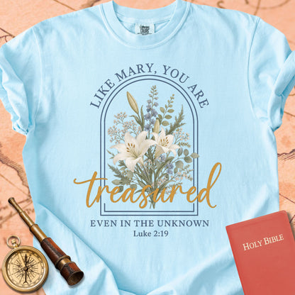 Like Mary, You Are Treasured Premium T-shirt