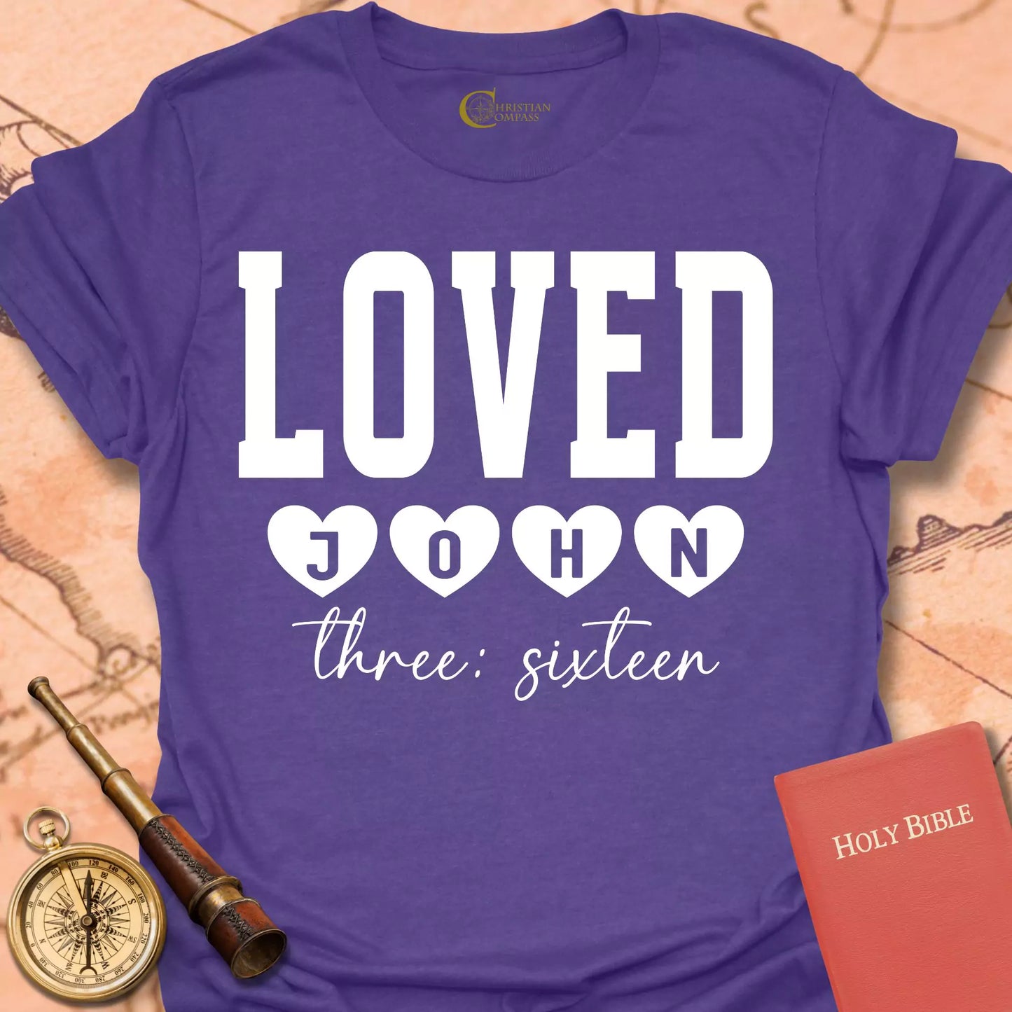 Loved John 3:16  T-Shirt