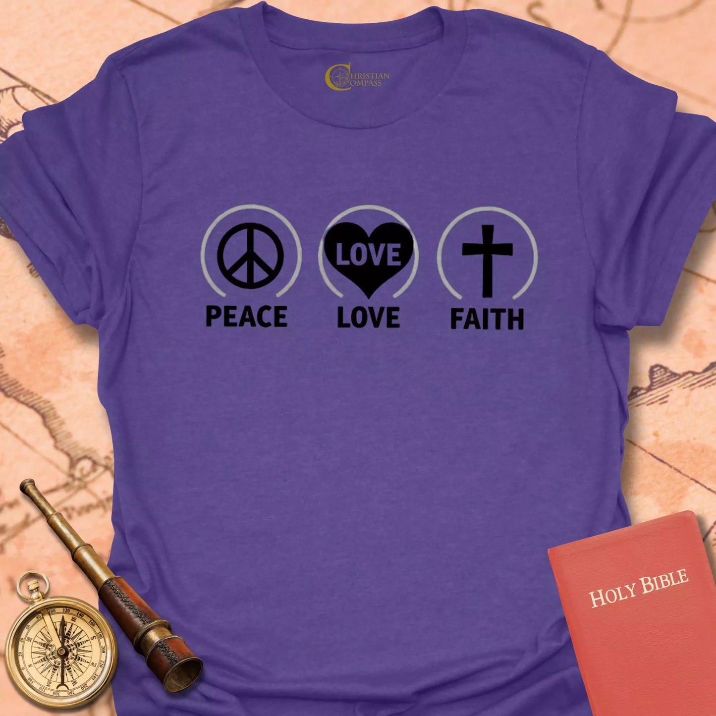 Peace Love Faith T-Shirt