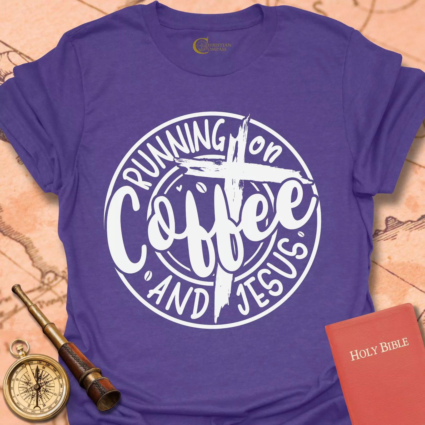 Running on Coffee and Jesus T-Shirt