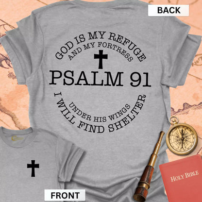 God Is My Refuge (front & back) T-Shirt
