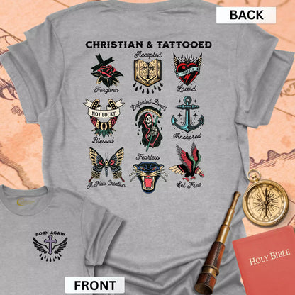 Christian & Tattooed (front & back) T-Shirt