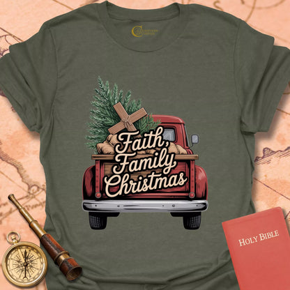 Faith Family Christmas T-Shirt