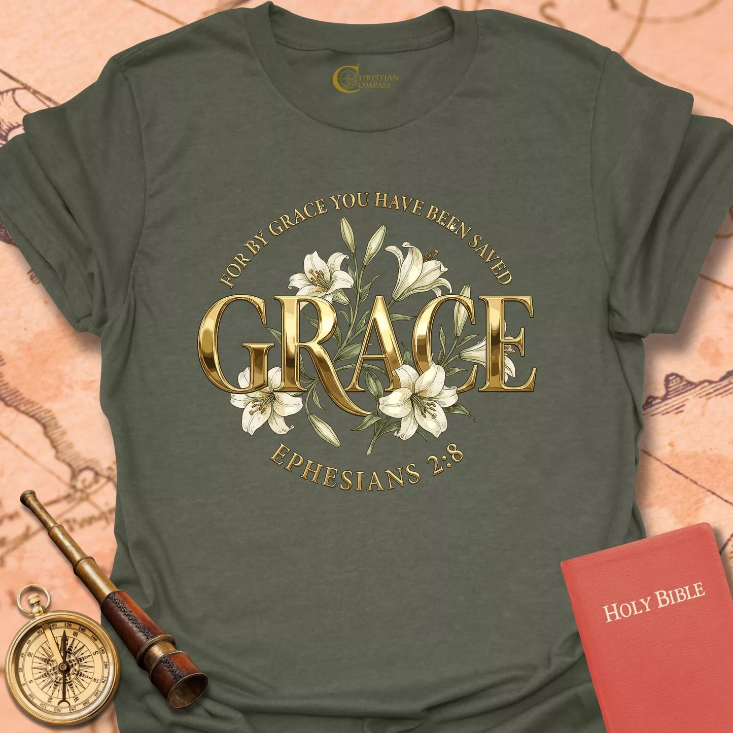 Grace Ephesians 2:8 T-Shirt