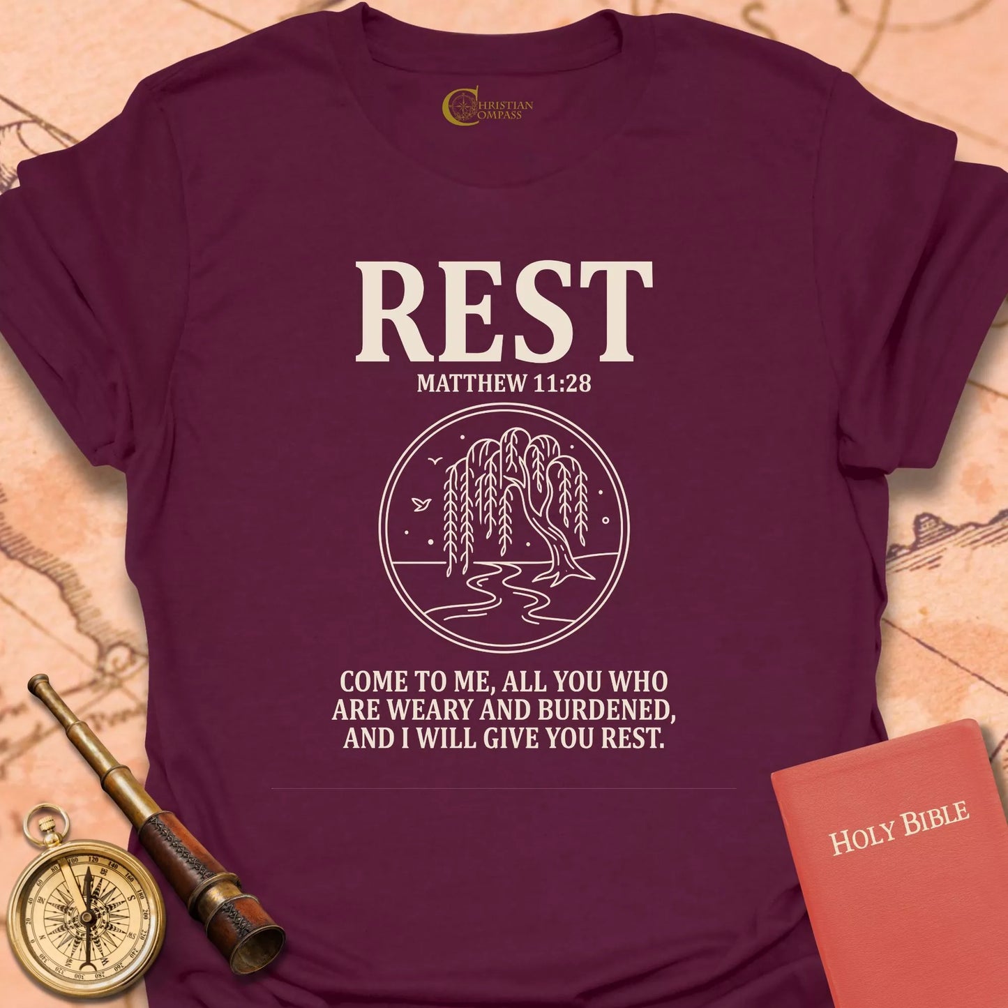Rest, Matthew 11:28 T-Shirt