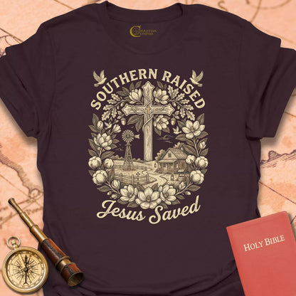 Southern Raised Jesus Saved T-Shirt