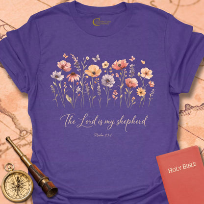 Lord is My Shepherd Wildflowers T-Shirt
