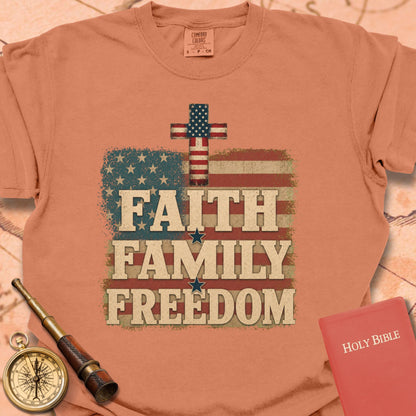 Faith Family Freedom Premium T-shirt