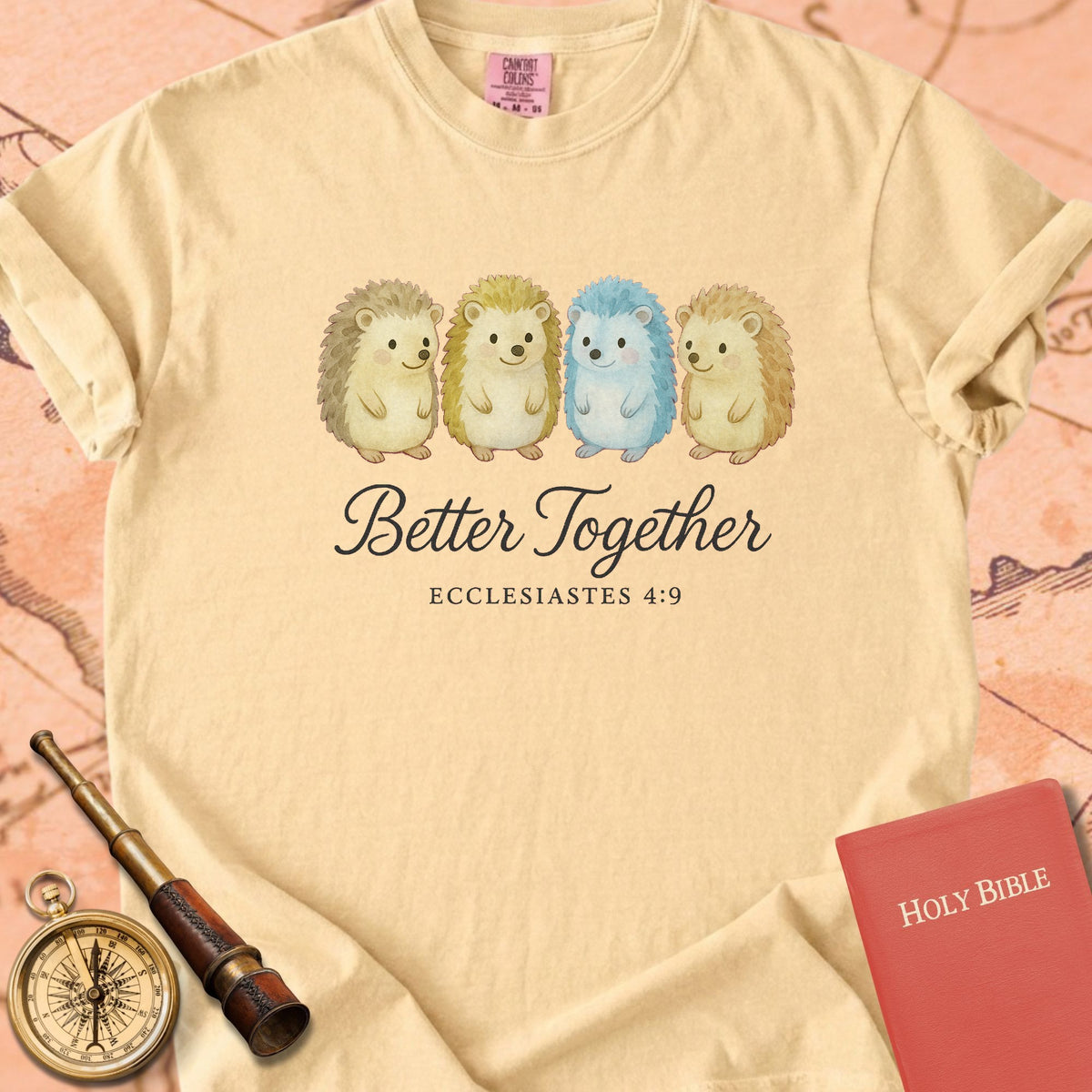 Better Together — Hedgehogs Premium T-shirt — Butter Comfort Colors