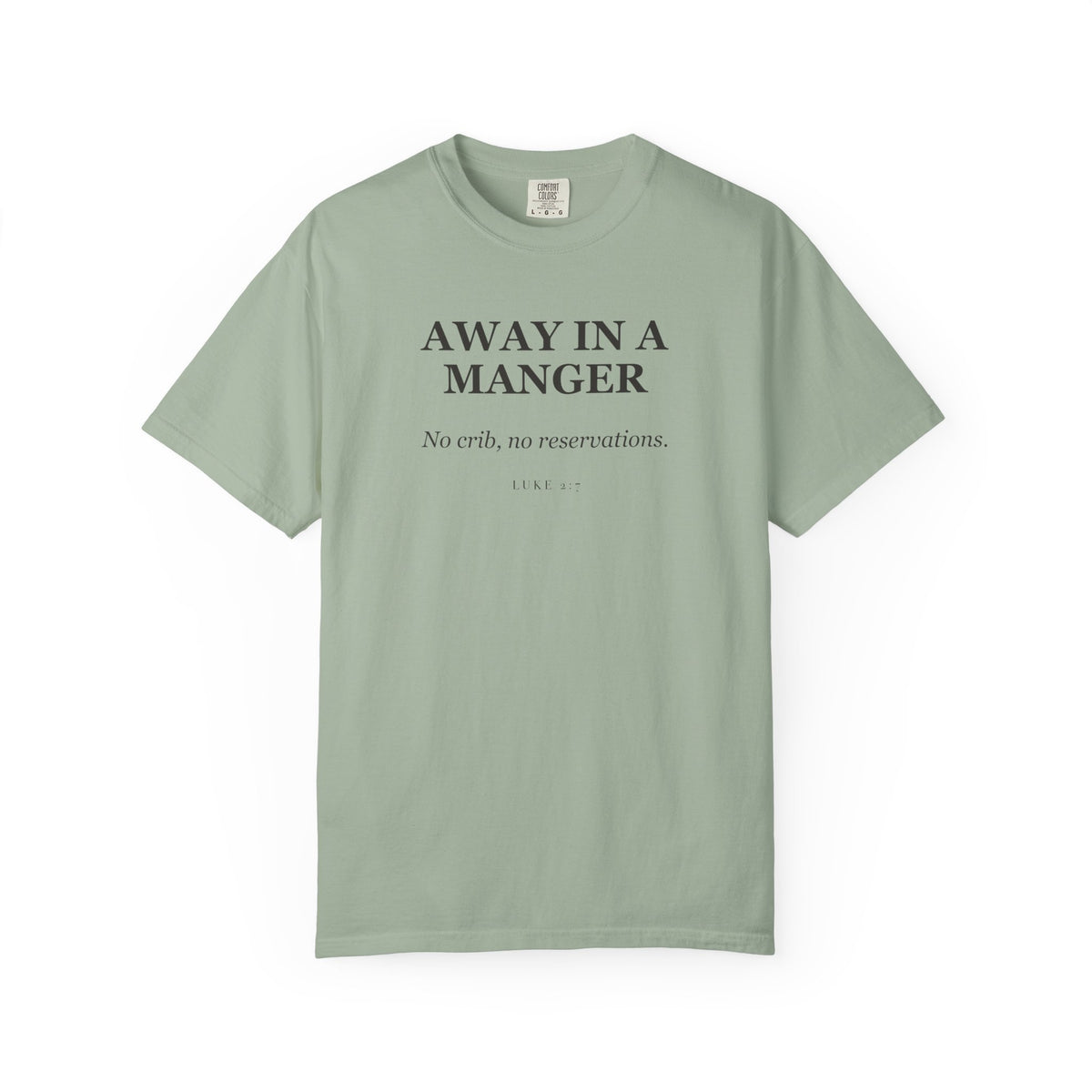 Away in a Manger — No Crib, No Reservations Premium T-shirt