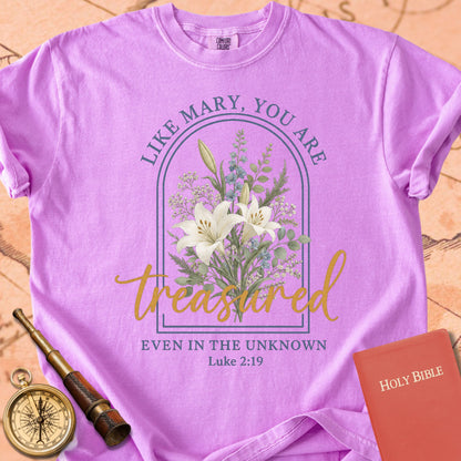 Like Mary, You Are Treasured Premium T-shirt