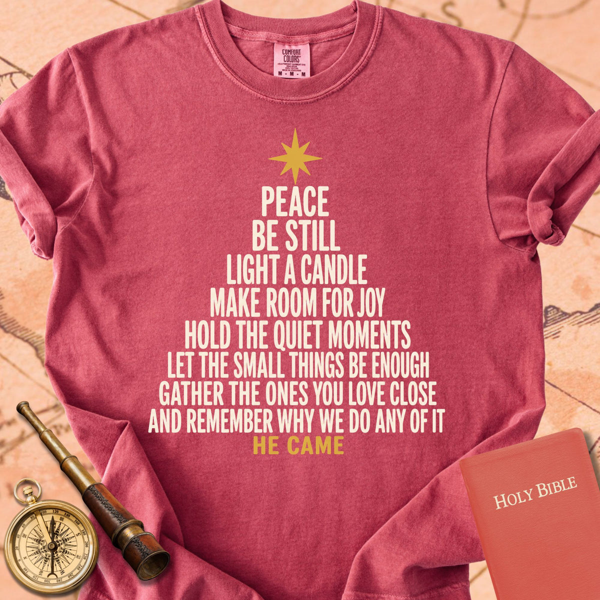 He Came Christmas Tree Premium T-shirt
