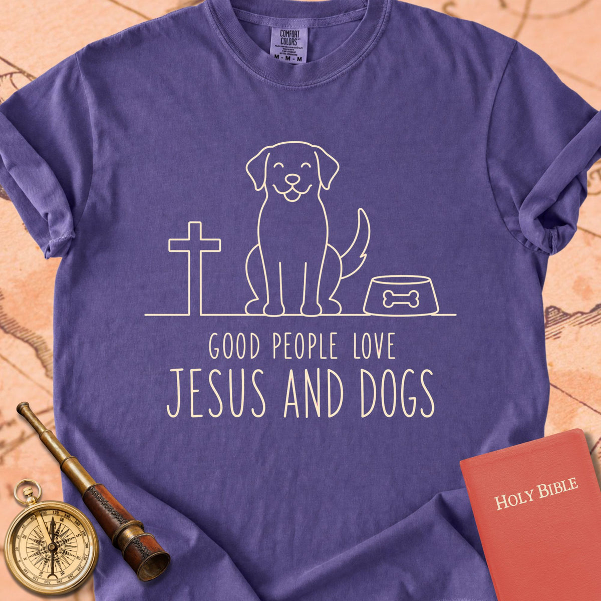 Good People Love Jesus and Dogs Premium T-shirt
