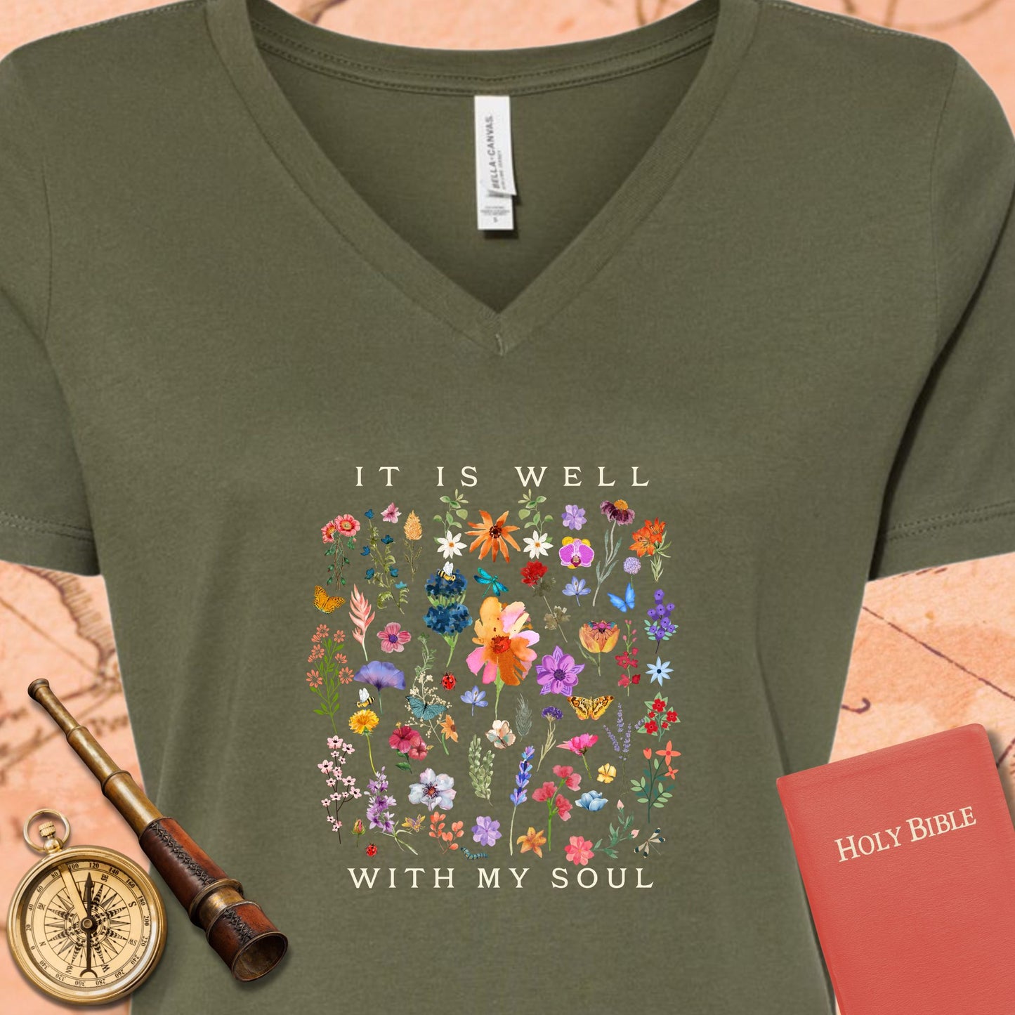 It is Well V-Neck Tee