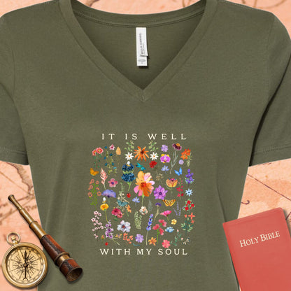 It is Well V-Neck Tee