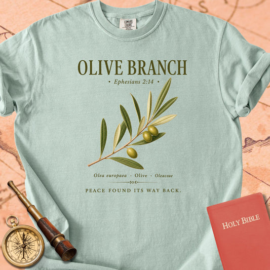 Olive Branch "Peace Found Its Way Back" | Ephesians 2:14 Premium T-shirt