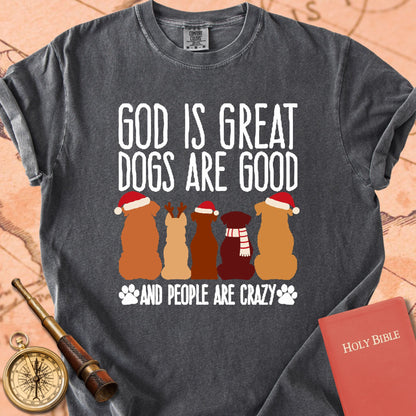 God is Great Dogs Christmas Premium T-shirt