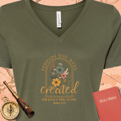 Perhaps You Were Created V-Neck Tee