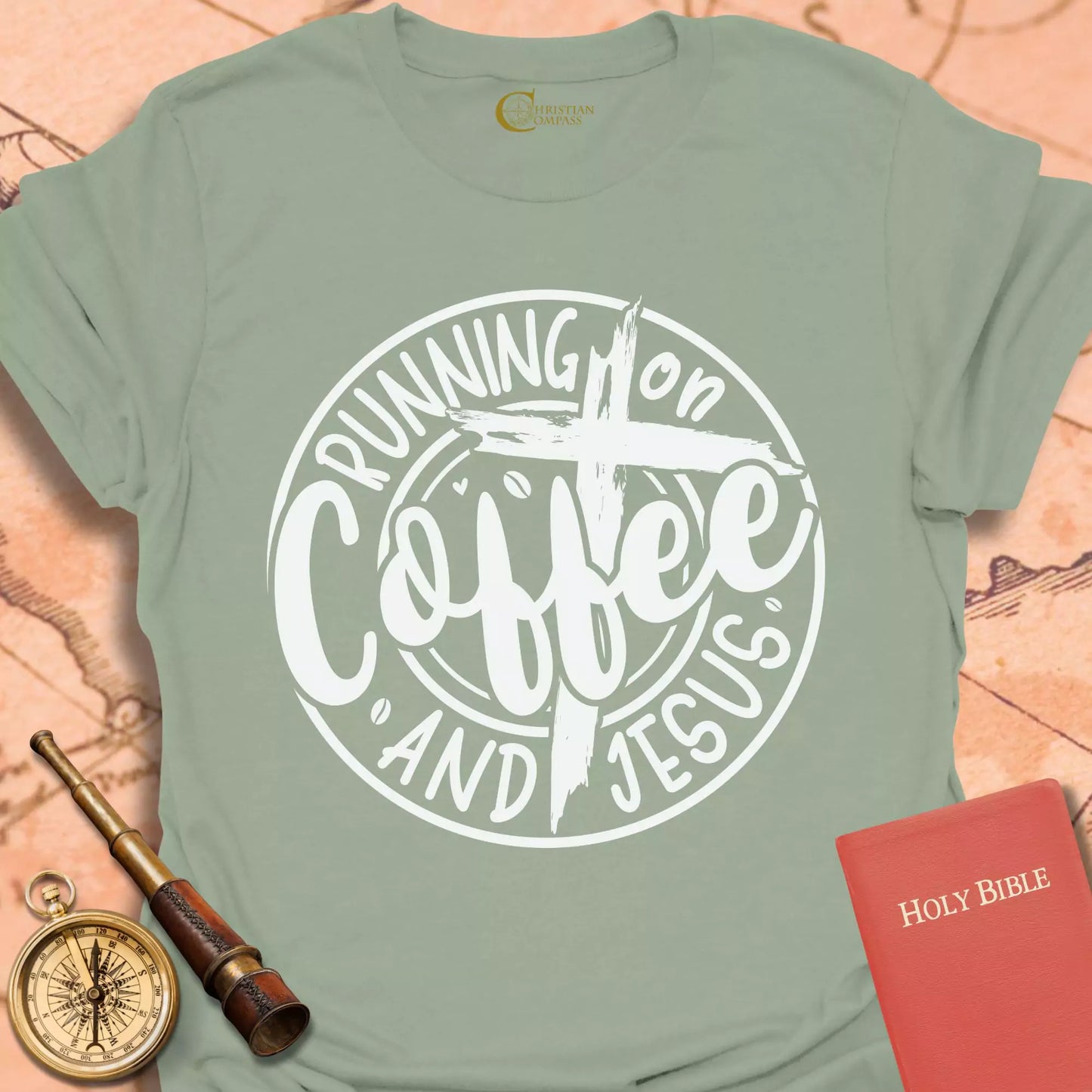 Running on Coffee and Jesus T-Shirt