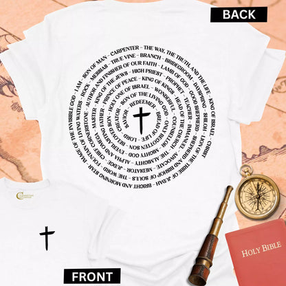 Names of Jesus (front & back) T-Shirt