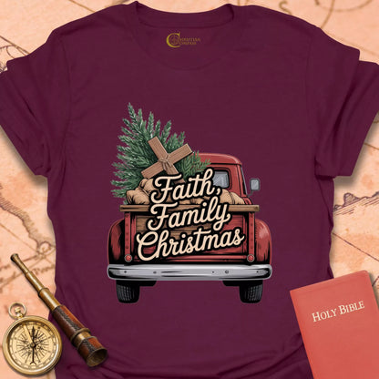 Faith Family Christmas T-Shirt
