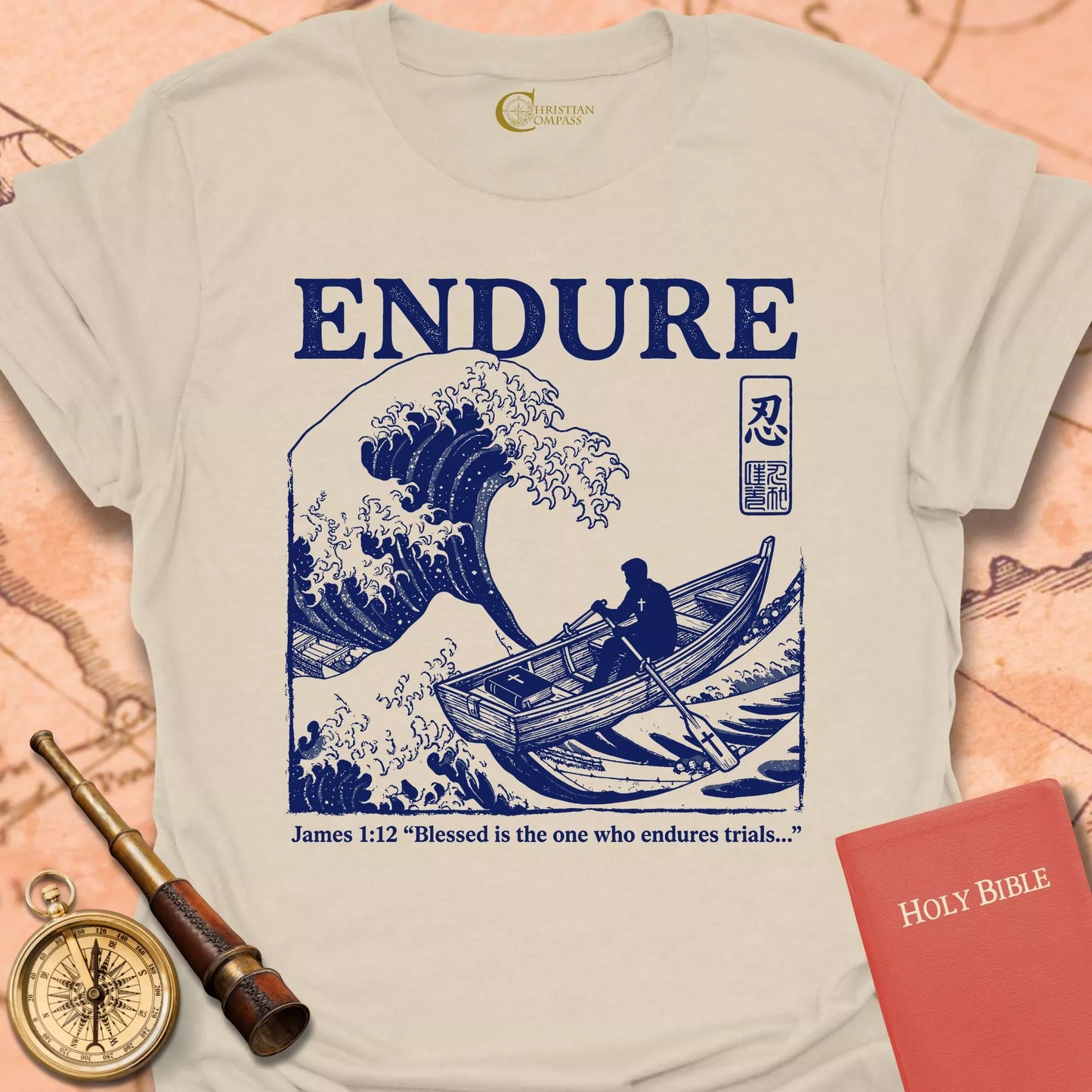 Endure Wave James 1:12 T-Shirt