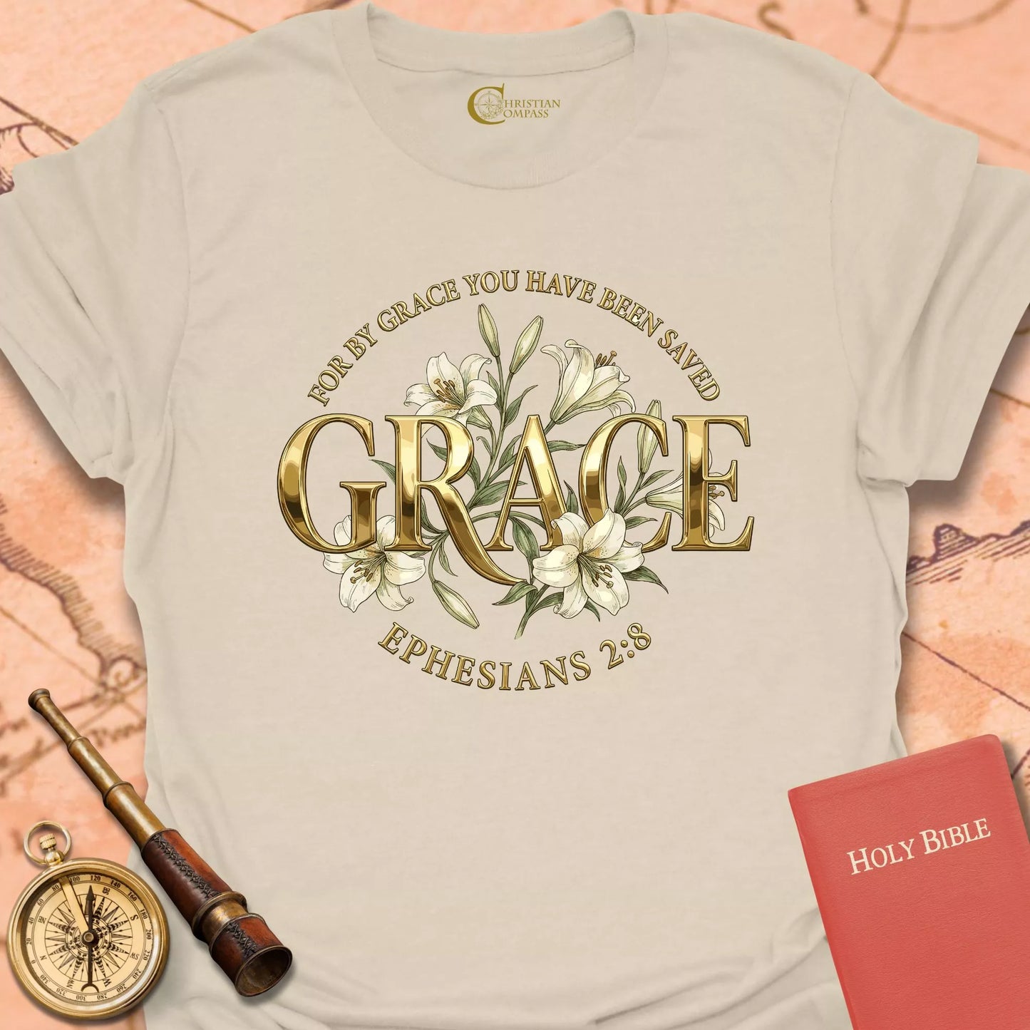 Grace Ephesians 2:8 T-Shirt