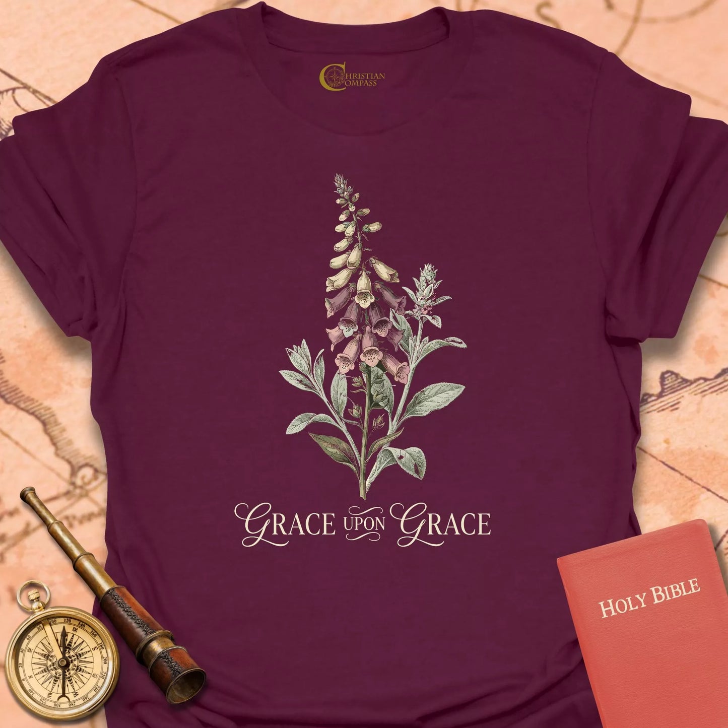 Grace Upon Grace Floral T-Shirt