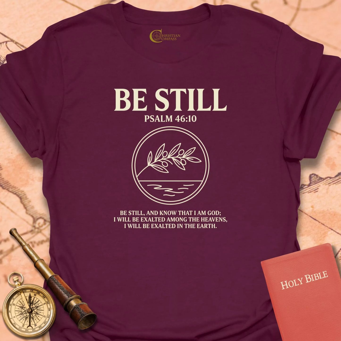 Be Still, Psalm 46:10 T-Shirt