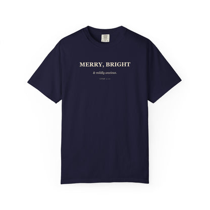 Merry, Bright, and Mildly Anxious Premium T-shirt