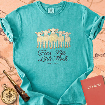 Fear Not, Little Flock — Lambs Premium T-shirt — Seafoam Comfort Colors