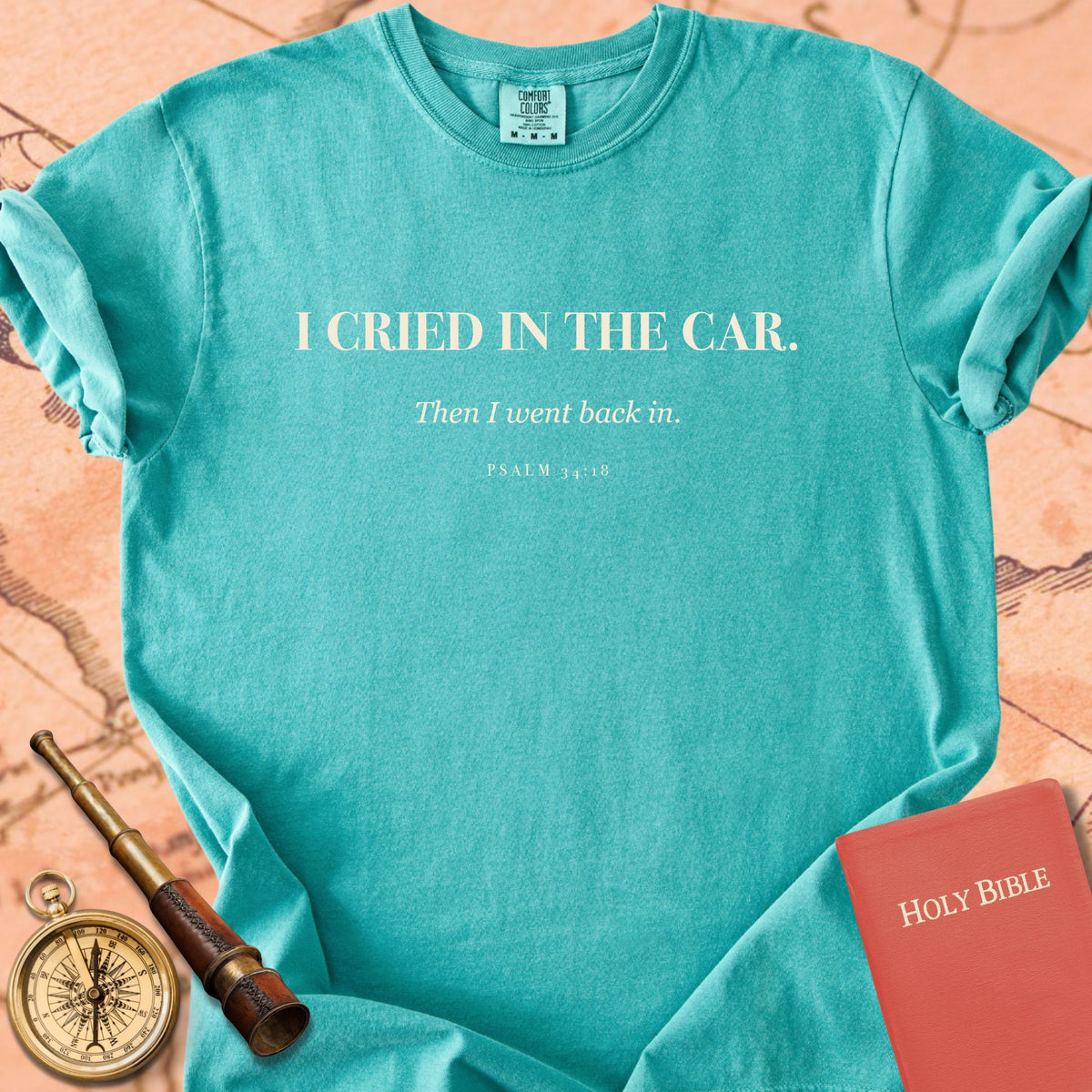 I Cried in the Car. Premium T-shirt