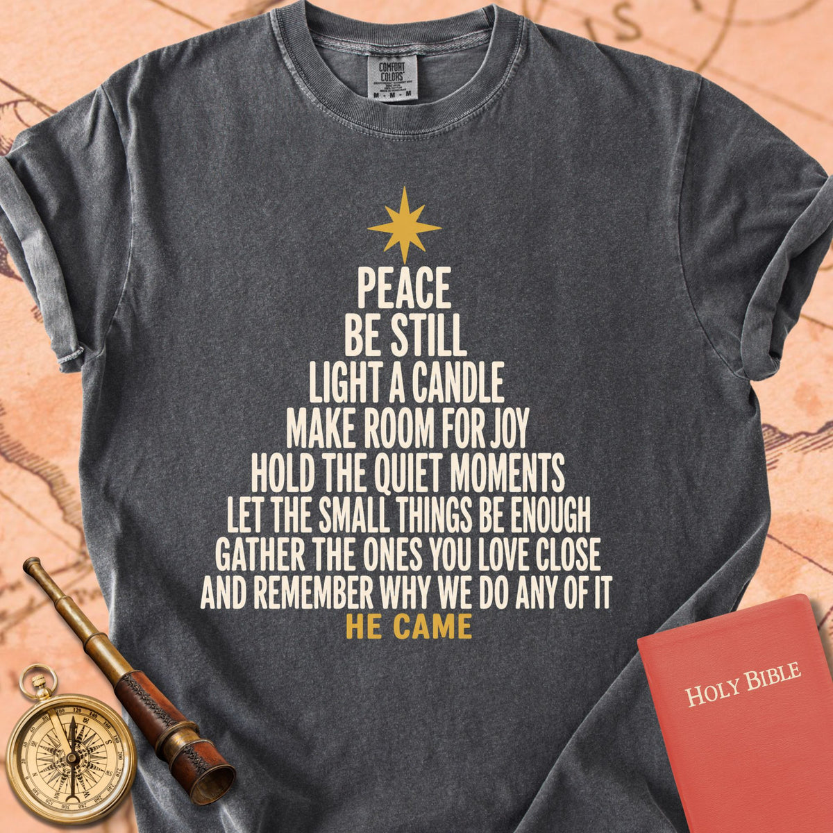 He Came Christmas Tree Premium T-shirt