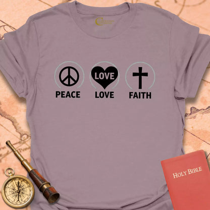 Peace Love Faith T-Shirt