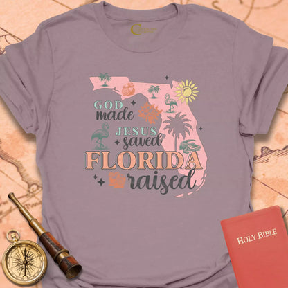God Made Florida Raised T-Shirt