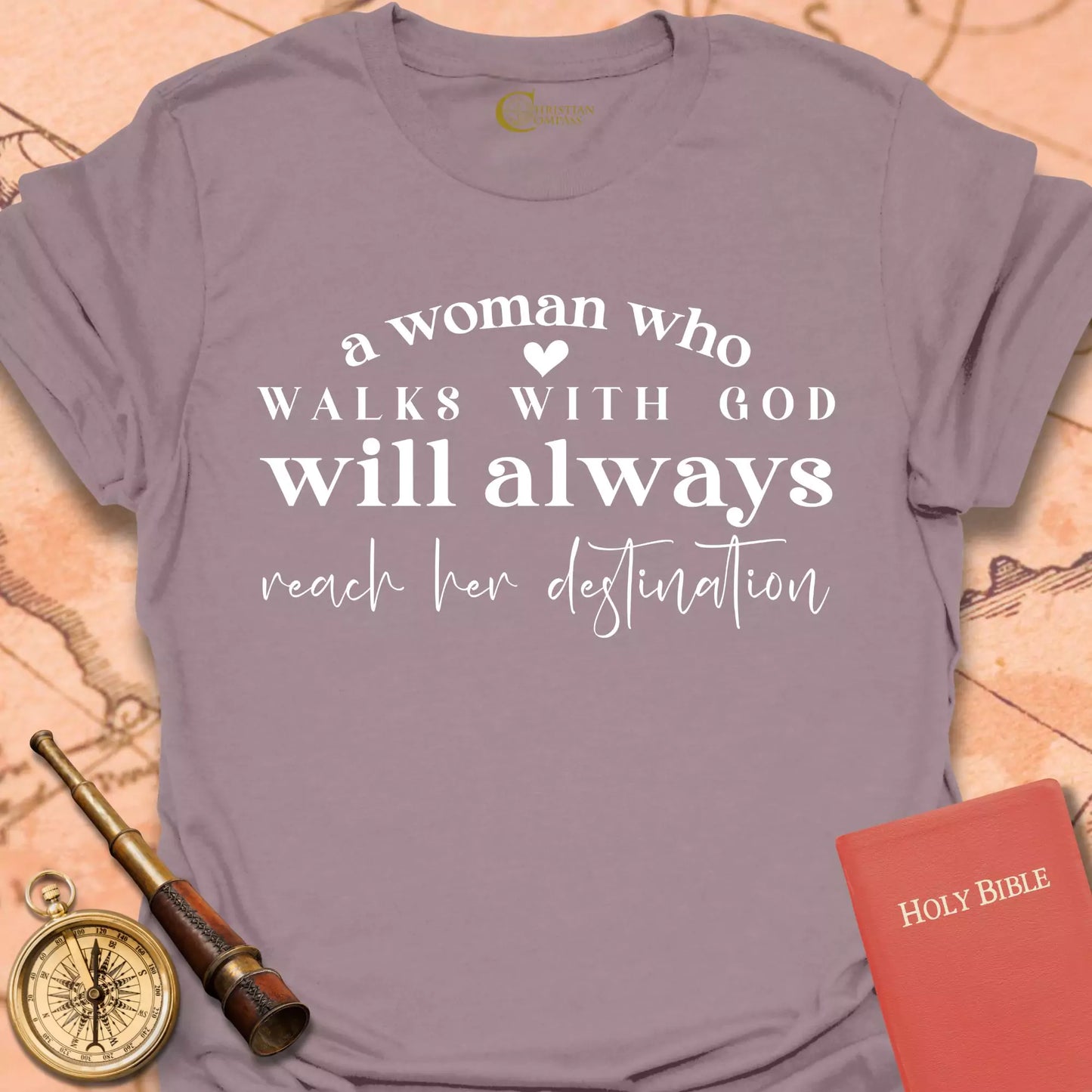 A Woman Who Walks with God T-Shirt