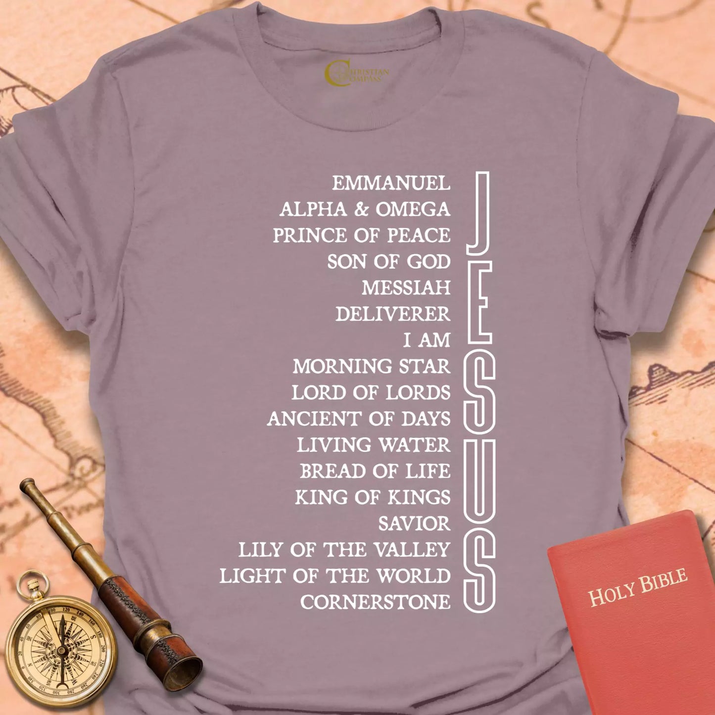 Names of Jesus Vertical T-Shirt