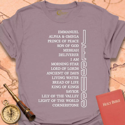 Names of Jesus Vertical T-Shirt