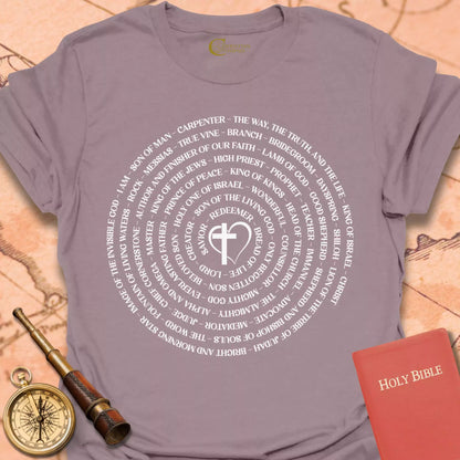 Names of Jesus Heart T-Shirt