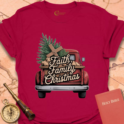 Faith Family Christmas T-Shirt
