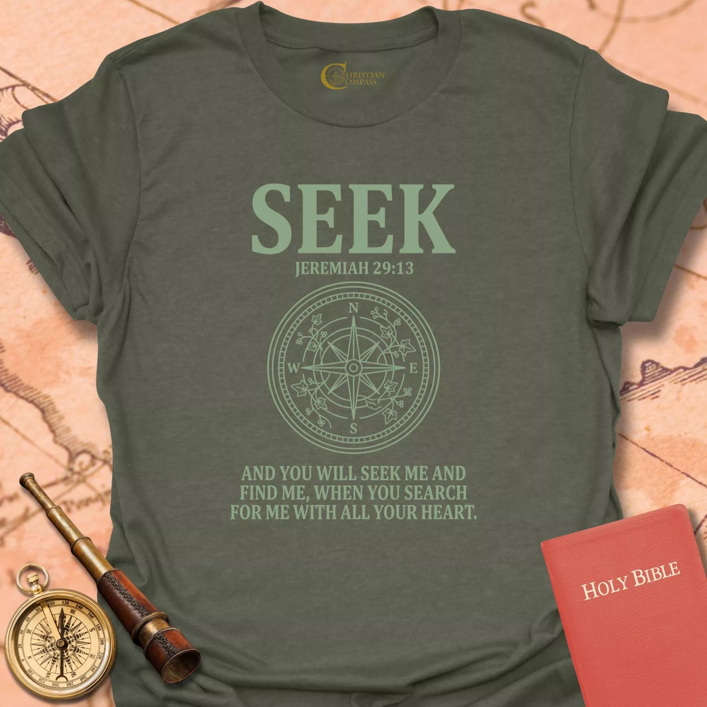 Seek, Jeremiah 29:13 T-Shirt