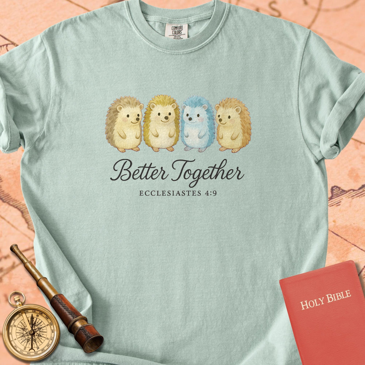 Better Together — Hedgehogs Premium T-shirt — Bay Comfort Colors