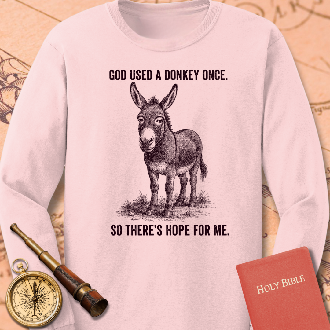 God Used a Donkey Once Long Sleeve Tee