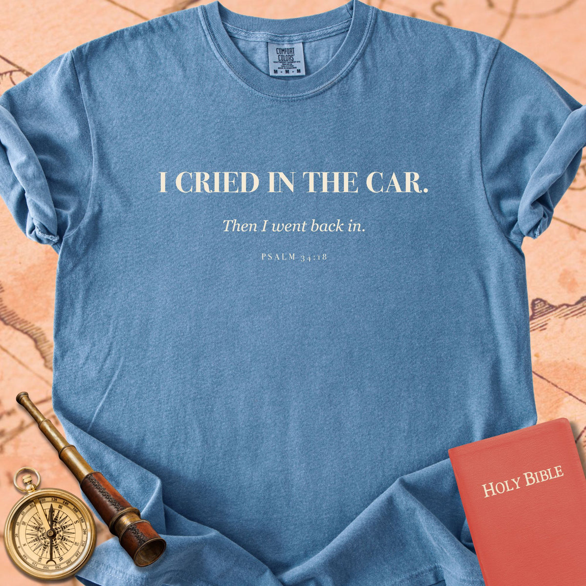 I Cried in the Car. Premium T-shirt