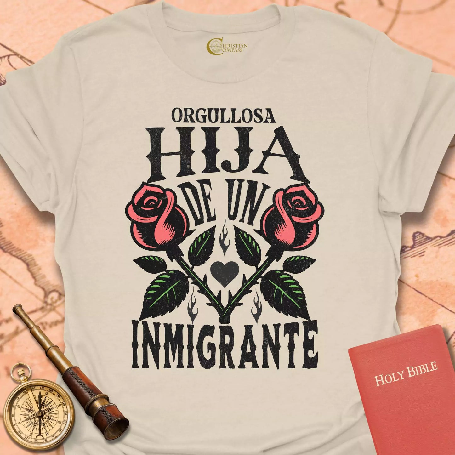 Orgullosa Hija de un Inmigrante Cameseta