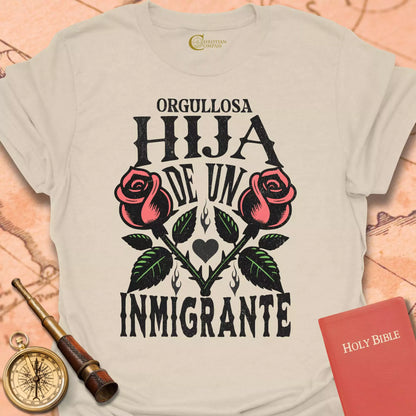 Orgullosa Hija de un Inmigrante Cameseta