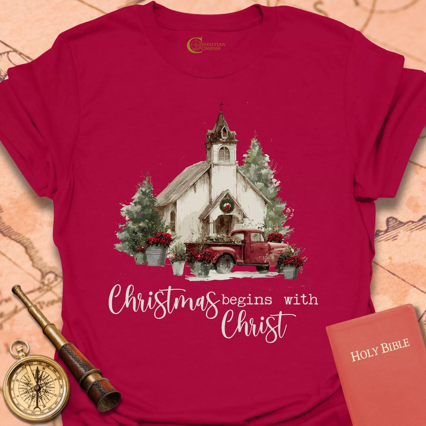 Christmas Begins With Christ T-Shirt