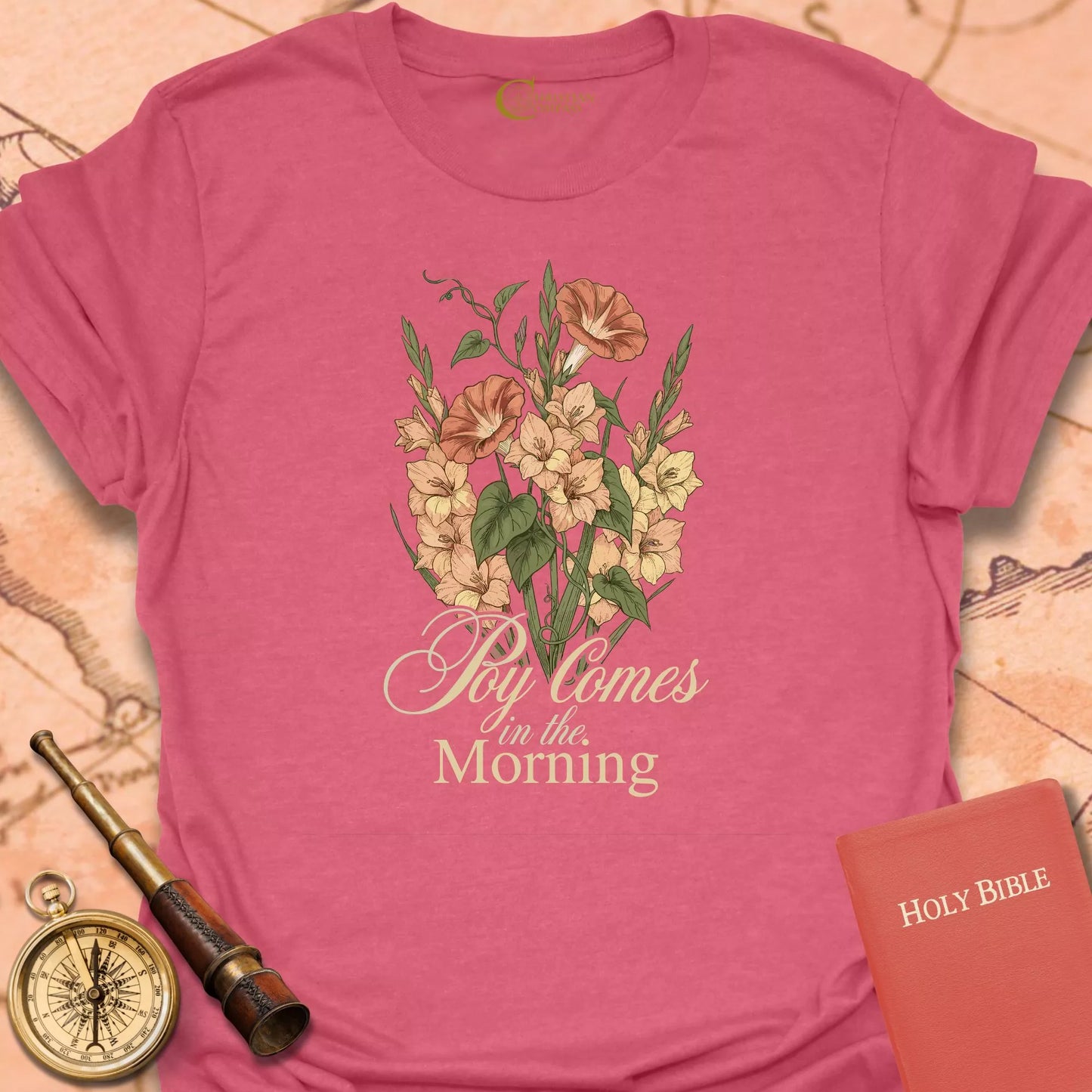 Joy Comes in the Morning Glory T-Shirt
