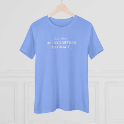Hot Mess. Held Together by Grace. Women's Tee